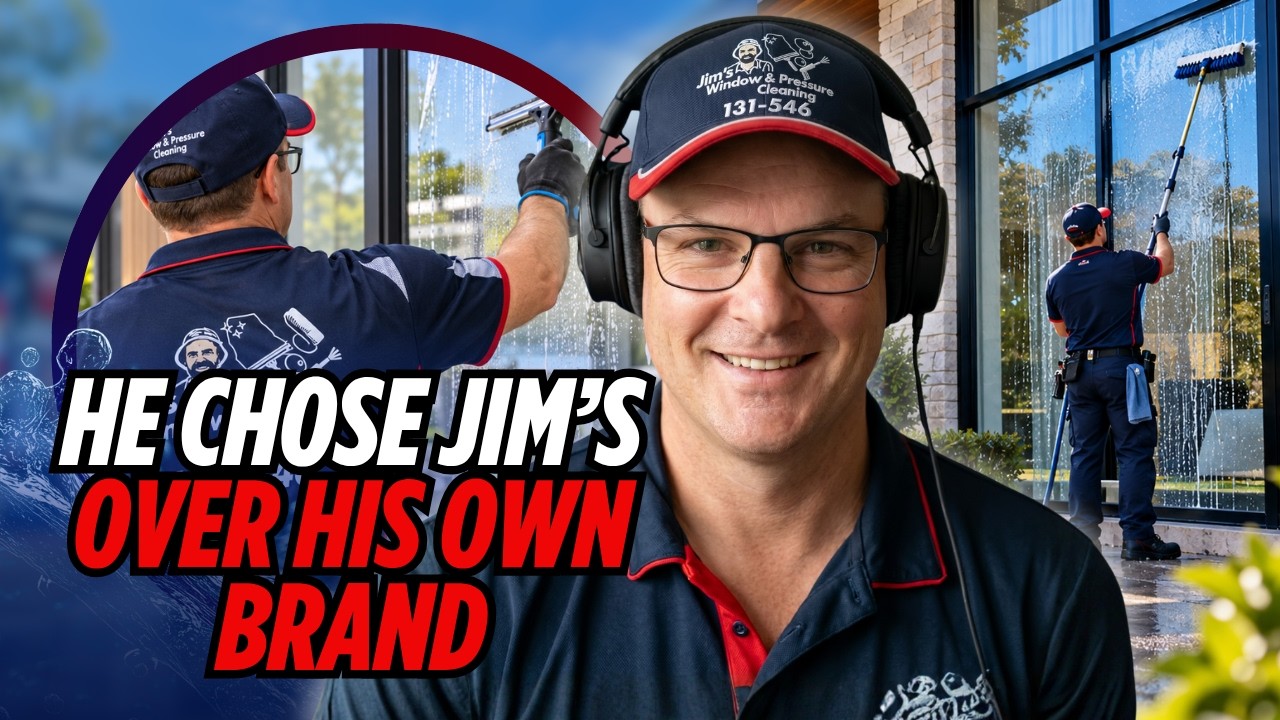 Why he chose a Jim's franchise over his own pressure washing brand?