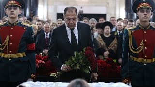 Прощание с Андреем Карловым: в Москве состоялась панихида по российскому послу, убитому в Турции Прощание с Андреем Карловым: в Москве состоялась панихида по российскому послу, убитому в Турции