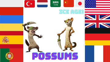 Ice Age! Bek in different languages ​​of the world!