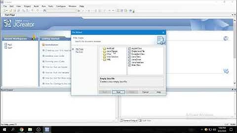 Hello Word in Java using JCreator