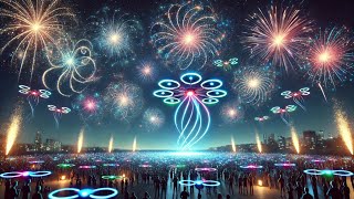 Are Drones Replacing Fireworks This Will Blow Your Mind! #drone #viralvideo #youtube