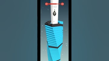 Satisfying Stack Ball Gameplay #satisfying #stackballgame #gaming #shorts