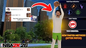 *NEW* FASTEST BUILD SPECIALIZATION METHOD in NBA2K26! FINISH BUILD SPECIALIZATION GOALS in 24 HOURS!