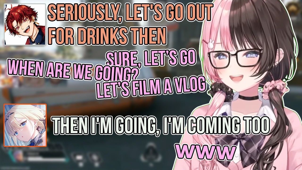 Hinano Makes Drinking Plans with Tsurugi, and Emataso Immediately Joins In【Tachibana Hinano/Vspo!]