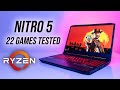 Acer Nitro 5 (Ryzen 5 4600H/1650) 22 Game Test!