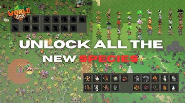 Unlock all The New Species In The World Box Update! | in-depth look at new creatures!