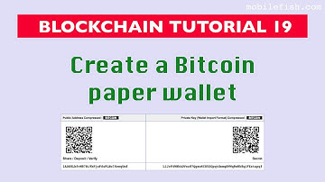 Blockchain tutorial 19: Create Bitcoin paper wallet