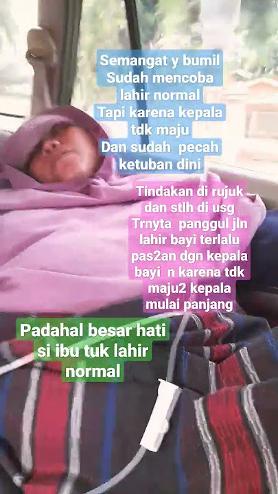 setidaknya  sudah mencoba lahir normal. walaupun terakhir dirujuk #persalinan #bumil #panggul