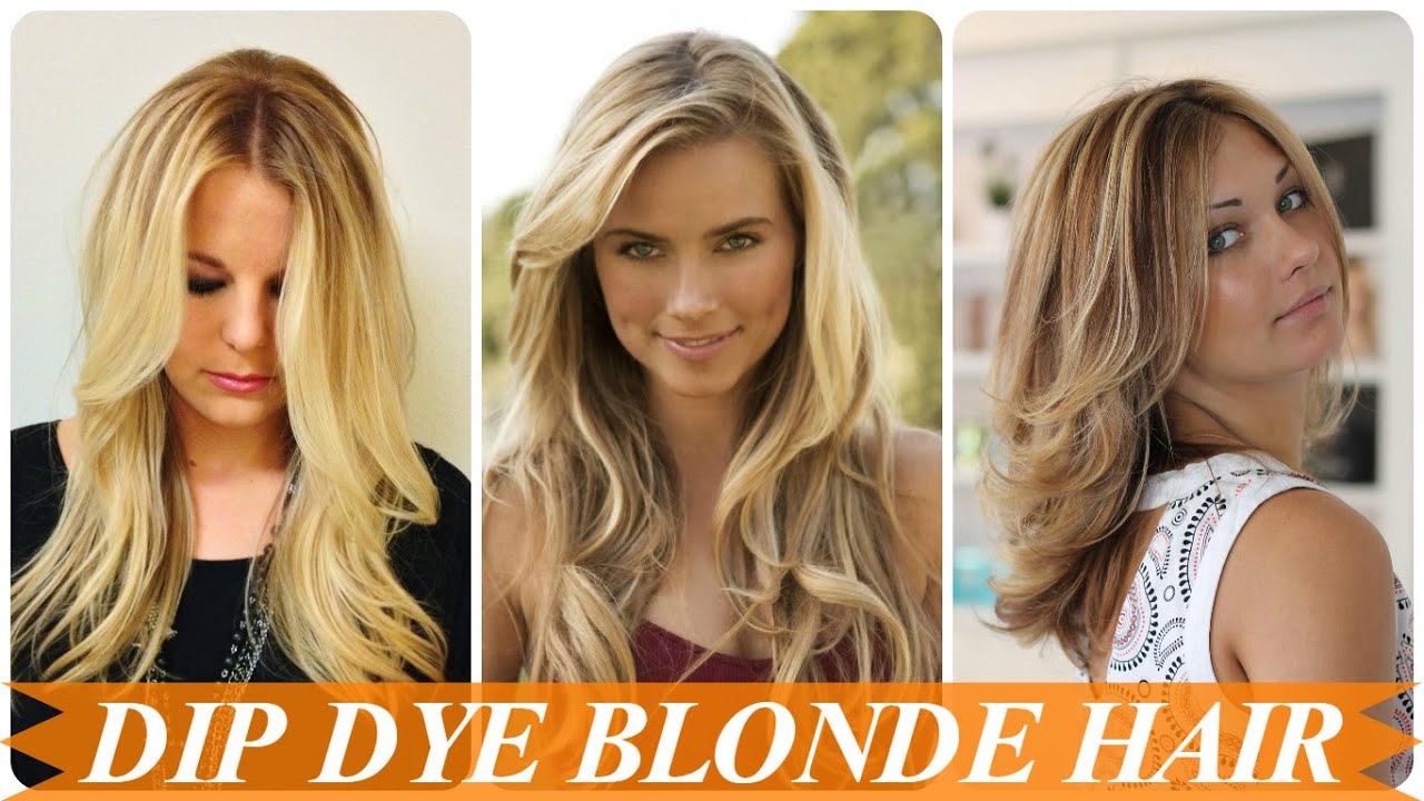 Dip dye blonde hair - YouTube