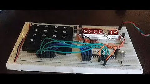 80C51 microprocessor Keypad integration and Multiplexing 6 - 7 Segment Displays.