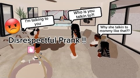 BEING DISRESPECTFUL PRANK ON MY MOM!! *ALMOST WHOOPED ME!😨* 
