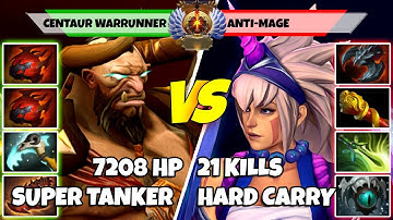 CENTAUR WARRUNNER (Off) vs ANTI-MAGE (Carry) - Epic Battle Of Divine Rank Dota 2 Players - Z Dota 2