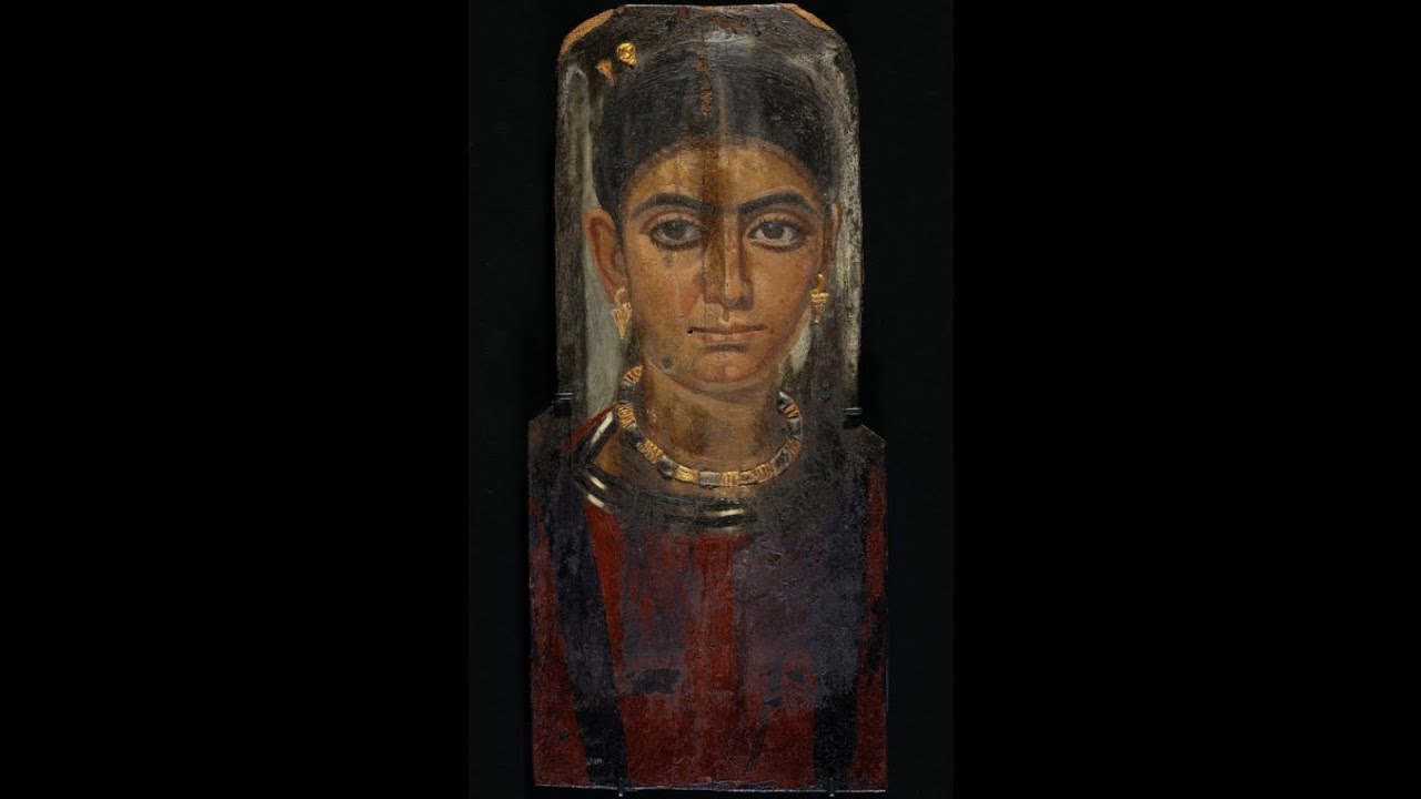 The Face of a Faiyum Woman 130-161 A.D. (Digital Photoshop Reconstruction)