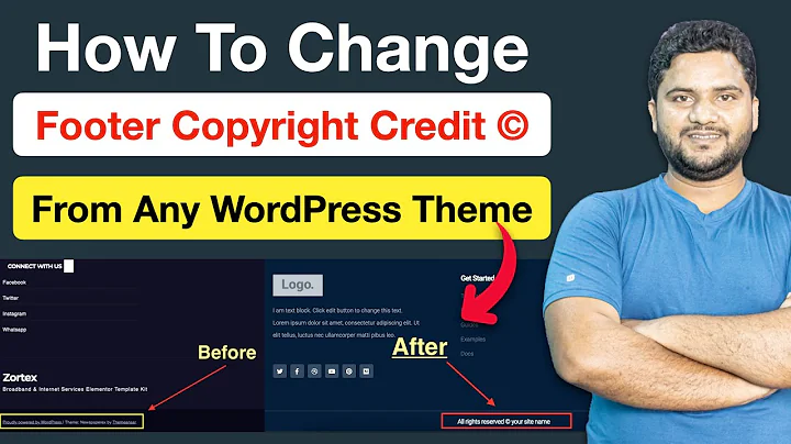 How to Change Footer Copyright Credits on Any Wordpress Theme