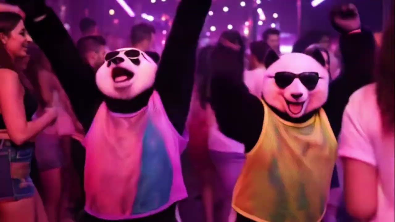 Pandas be Clubbin' - AI Original Music Video