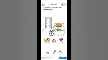 Brain out level 40 solution / oh god! ZOZO overslept! wake her up! #gaming #funny #puzzle #brainout