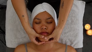 ASMR Facial - fall asleep, deep relaxation (whisper, massage & facial cupping) screenshot 4