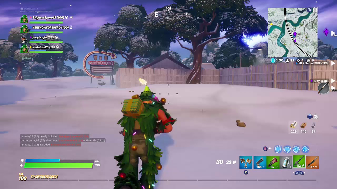 Fortnite SQUADS Lucky Grenade Throw YouTube