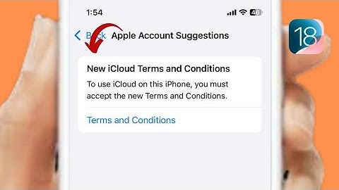 New iCloud Terms and Conditions iOS 18