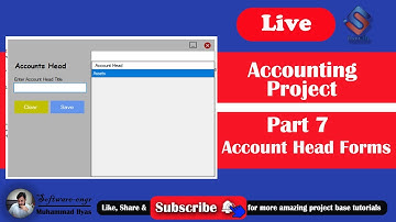 Accounting Project Part 7 Account Head Form in C#