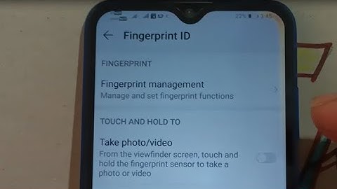how to start and stop video recording using fingerprint sensor in honor 20i mobile
