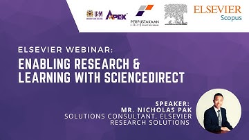 Enabling Research and Learning with ScienceDirect