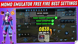 Momo Emulator Free Fire OB39 Perfect Keymapping Sensitivity & HUD Settings | Momo Headshot Settings screenshot 5