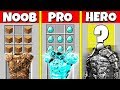 Minecraft Battle: NOOB vs PRO vs HEROBRINE: SUPER CHESTPLATE CRAFTING CHALLENGE / Animation