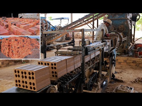 Hollow Brick Making Processing  - Automated Hollow Brick Factory In My