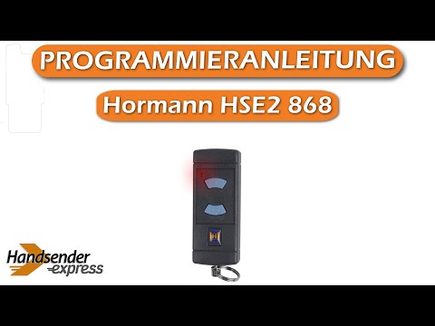 Wie programmiert man eine Fernbedienung Hormann HSE2 868