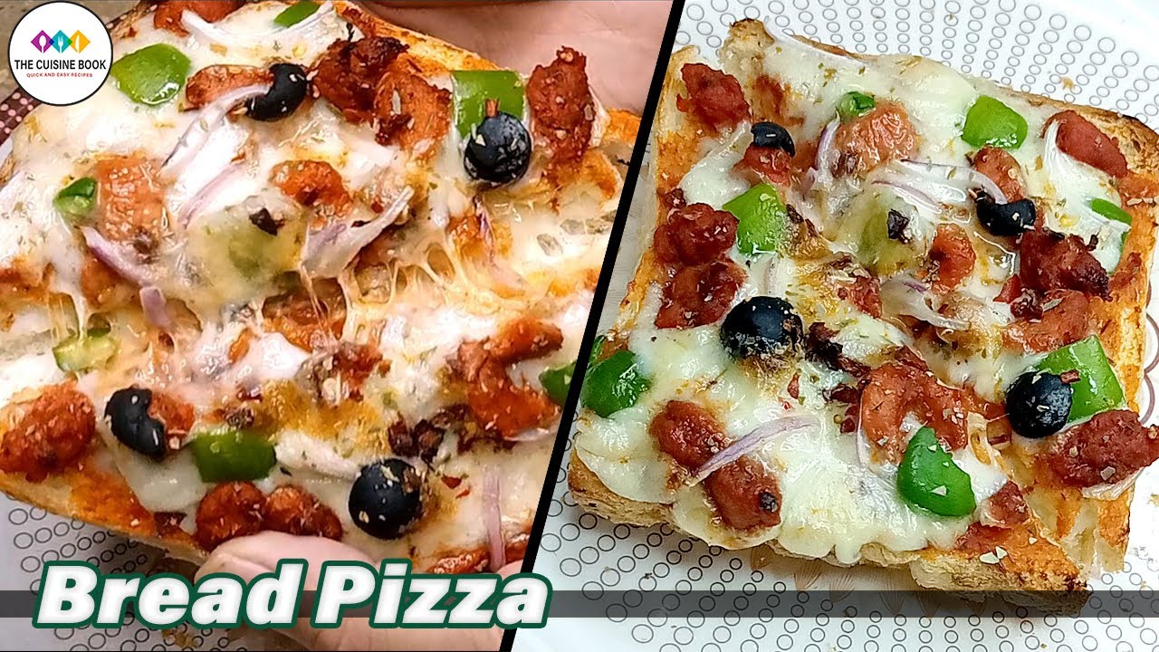 Bread Pizza Recipe On Tawa I Bread Pizza Without Oven I Quick and Easy