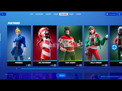 Leaked All New Christmas Skins In Fortnite 2020 Itemshop Youtube