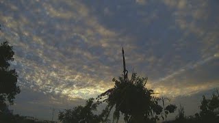 Friday evening weather time lapse for August 24, 2018