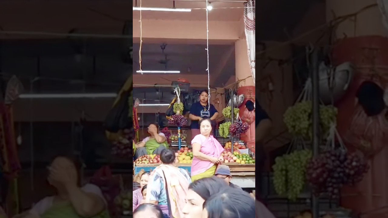 Bazaar da Tete Sapam na dance tousalubadagi eche ama pot sitre na eshou langba 😁😁😁