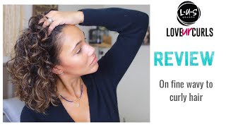 LUS Brands  Love Ur Curls   Review for fine wavy to curly hair