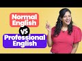 Normal english vs professional english phrases  1minute english speaking practice shorts kristine