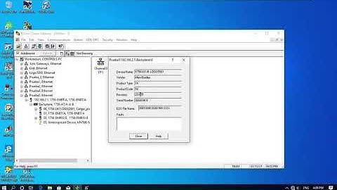RSLinx Classic Revisar versión de Software en PLC