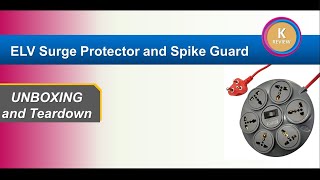 ELV Surge Protector and Spike Guard 6 Socket Extension Board