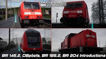 BR 146.2, DBpbzfa, BR 185.2, BR 204 Introductions - Main Spessart Bahn - Train Sim World 2