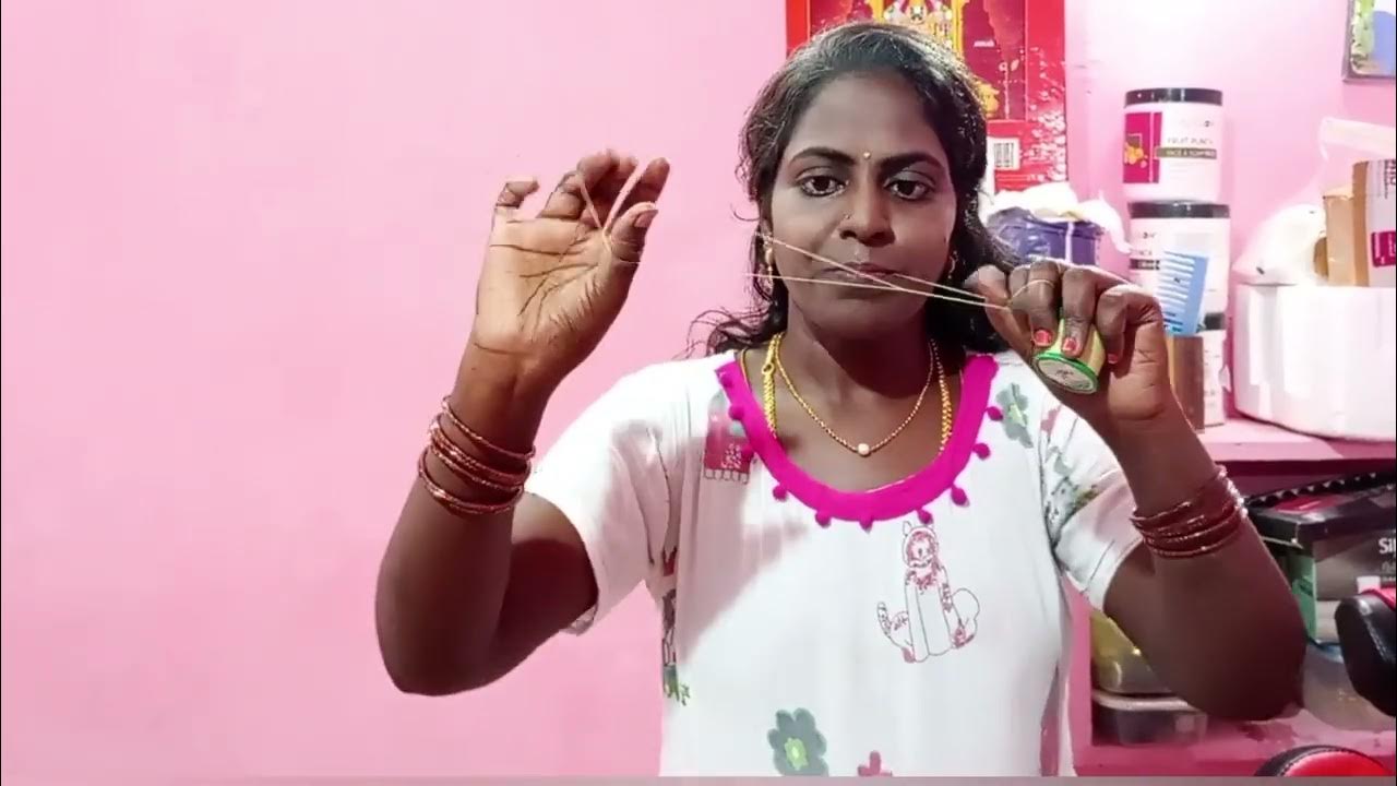 Basic steps in eyebrows threading tamil praba Beauty Parlour YouTube
