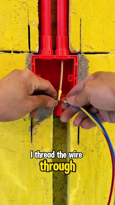 The method I often use to thread electrical wires through a conduit.