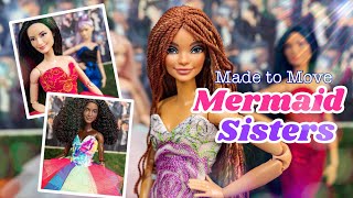 Transforming ALL Mermaid Sisters with Made To Move Bodies | The Little Mermaid Inspired Makeover screenshot 1