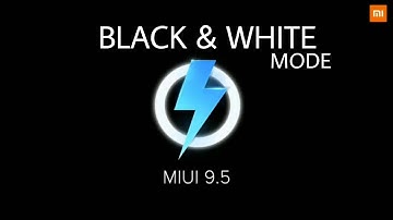 MIUI 9.5.4.0 BLACK AND WHITE MODE | Redmi Note 4