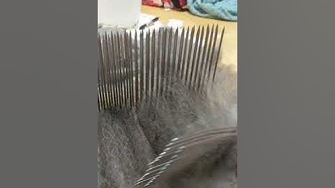 Using my hackle and comb