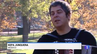 Entrevista a Kepa Junkera en el telediario (19/12/14) con imágenes de drone by drone