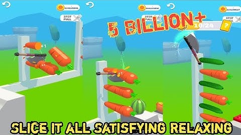 Slice it all relaxing and Satisfying funny slice max level relaxing satisfying gaming trending slice