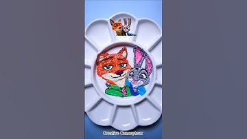 Guess the mixed colors of Zootopia  2  || Zootopia 2 color mixing #zootopia2 #colormixing  #shorts