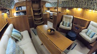 ep53  Interior tour Cloudy Bay  HallbergRassy 54  Walkthrough  Dec 2018