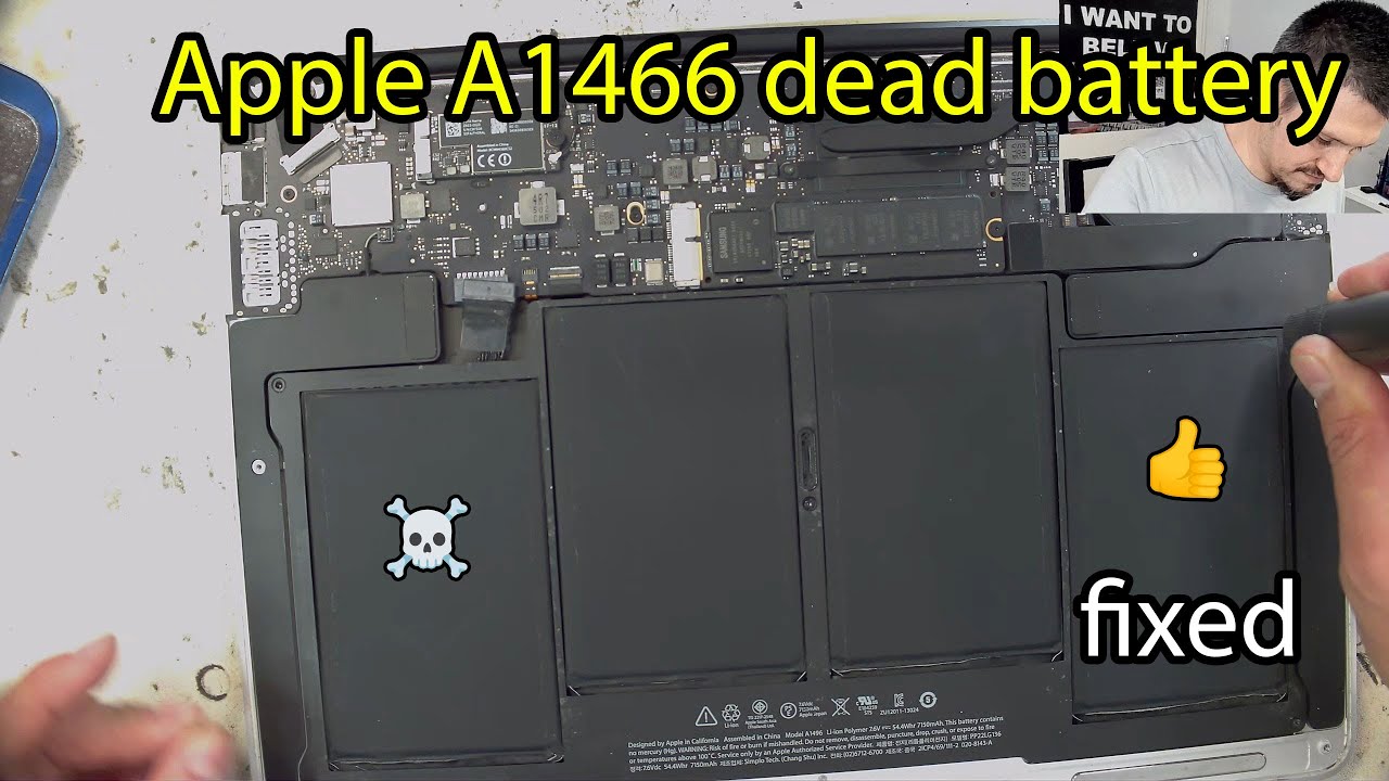 MacBook Air A1466 【ジャンク品: バッテリー劣化】 MacBook Air A1466のバッテリー交換 - パソコン修理・データ復旧
