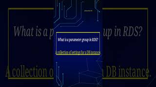 What is a parameter group in RDS? | AWS RDS Explained with Examples